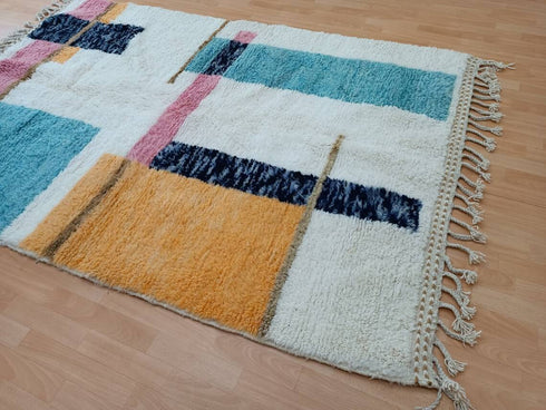 Artistic Moroccan Berber Rug – Handmade Wool Carpet - Buy Now